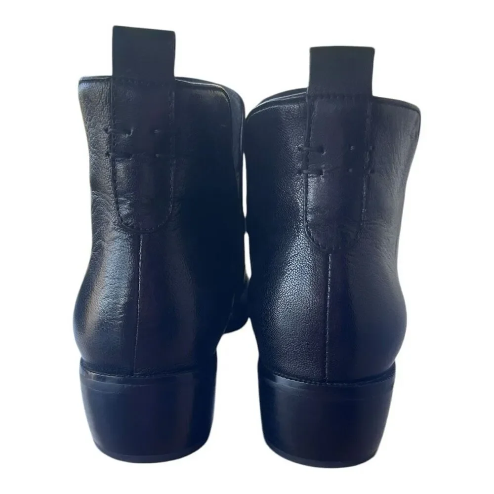 Spring Step Cozze Black Leather Ankle Booties Women’s Size 8.5 or EU 39 - Picture 6 of 11
